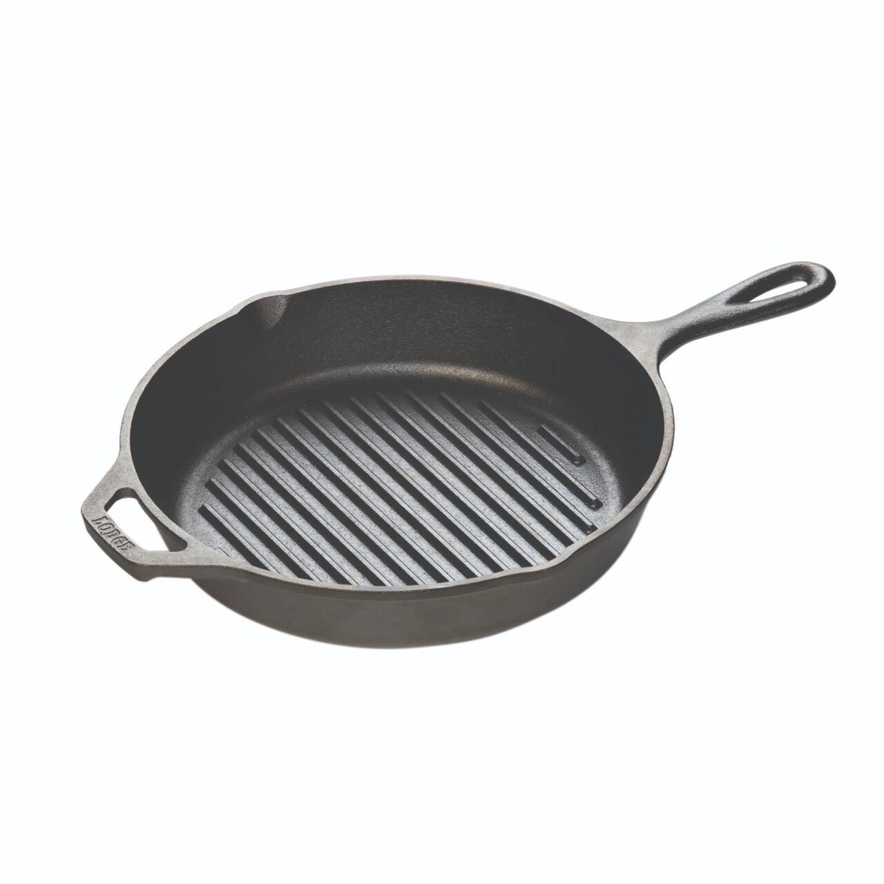 Lodge Logic Pre Seasoned Cast Iron Ribbed Grill Pan 10.25 x 2 in